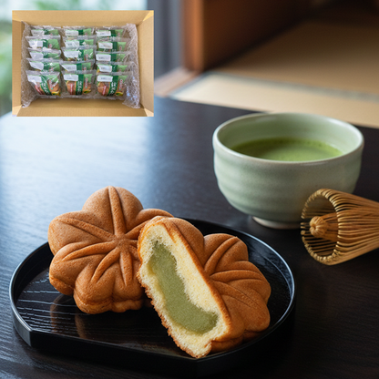抹茶もみじ15個（もみじ饅頭）【2026年7月中旬まで】