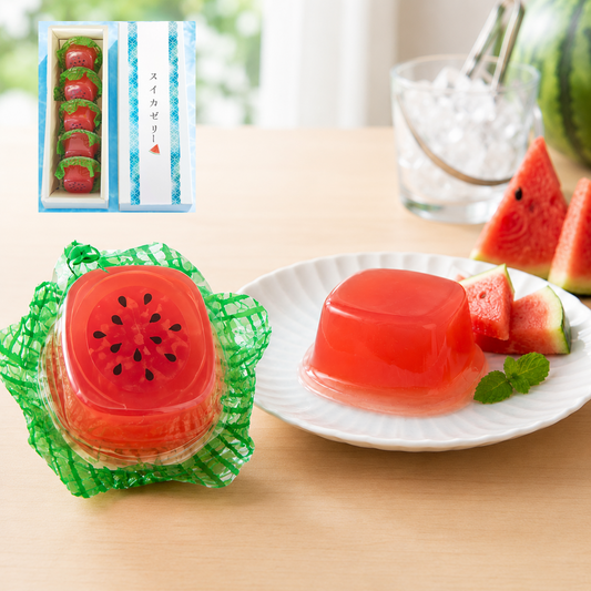 スイカゼリー5個入（箱入り）【夏限定ゼリー】