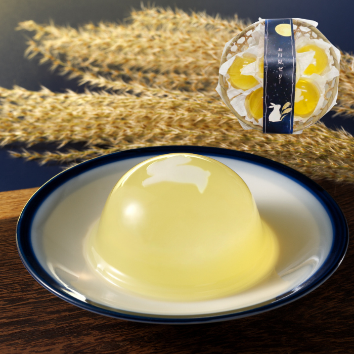 竹かご入りお月見ゼリー6個【秋限定ゼリー】
