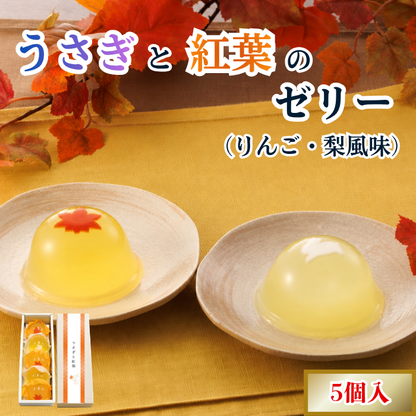 お月見・秋ゼリー詰合せ5個入（箱入り）【秋限定ゼリー】