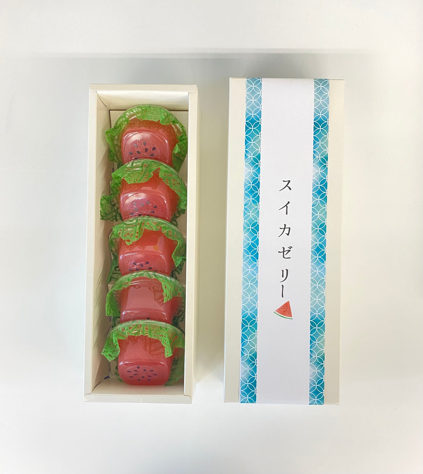 スイカゼリー5個入（箱入り）【夏限定ゼリー】