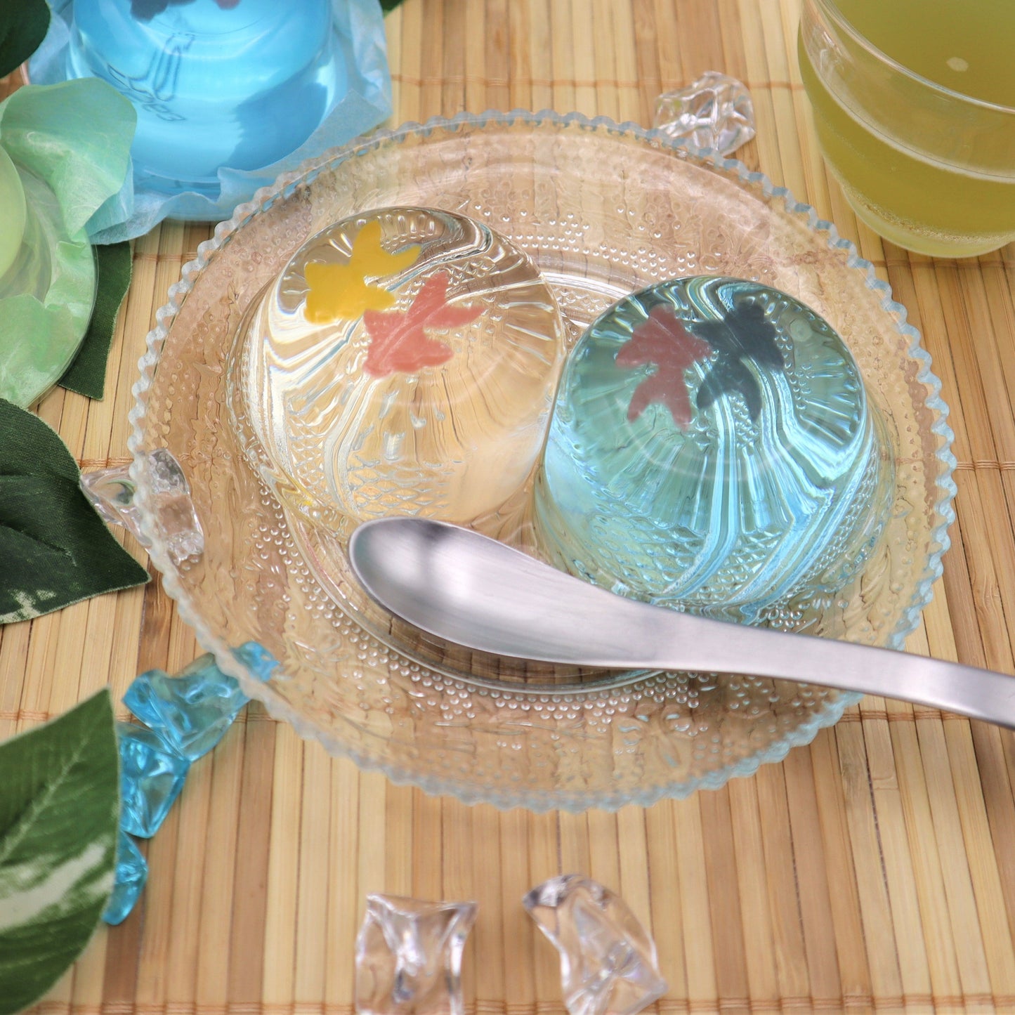 竹かご入り金魚ゼリー6個【まるで金魚鉢のような夏限定ゼリー】